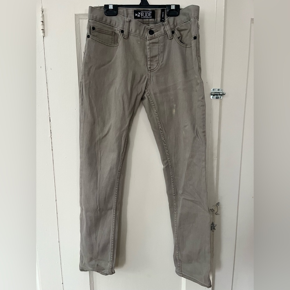 Rude skinny jeans 30 x 30 light beige